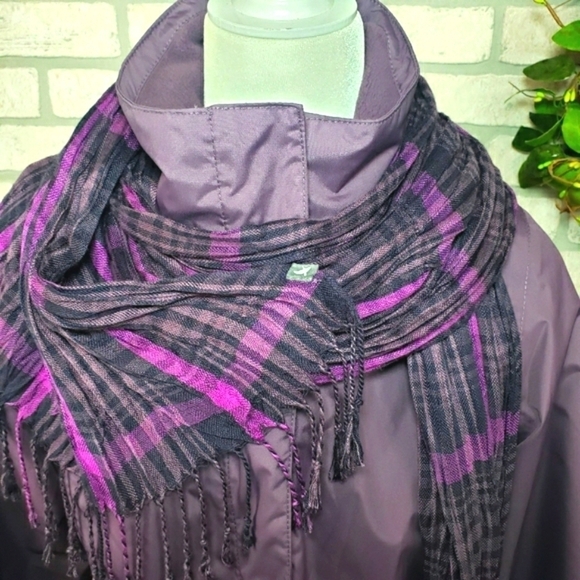 EDDIE BAUER Weatheredge Jacket & Scarf Purple Size M - Picture 4 of 16